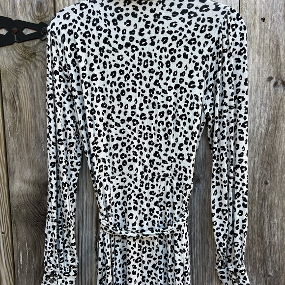 ANN TAYLOR LOFT Leopard Print Midi Shirt Women’s Dress Women’s 6 NWT NEW - Picture 14 of 14